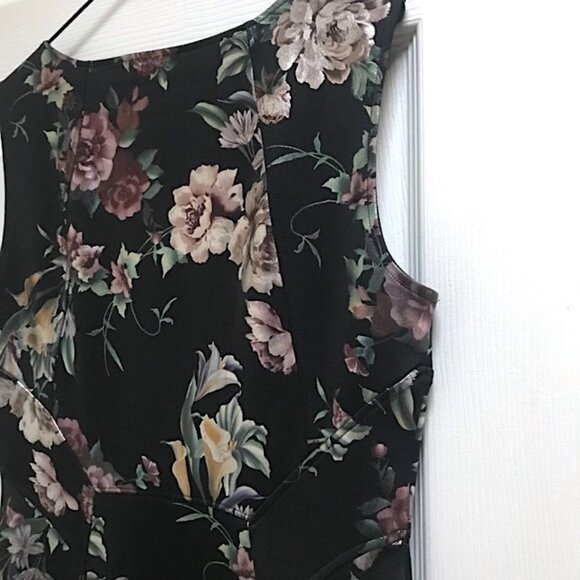 🖤🌸 💃Beautiful Enfocus Black Floral Dress - Picture 3 of 8